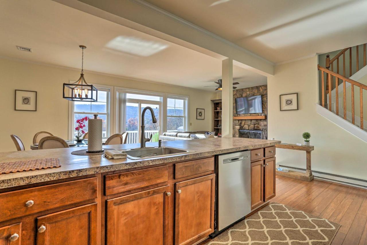 New ! Slopeside Townhome : Wfh, Ski, Dine & Hike Tannersville Luaran gambar